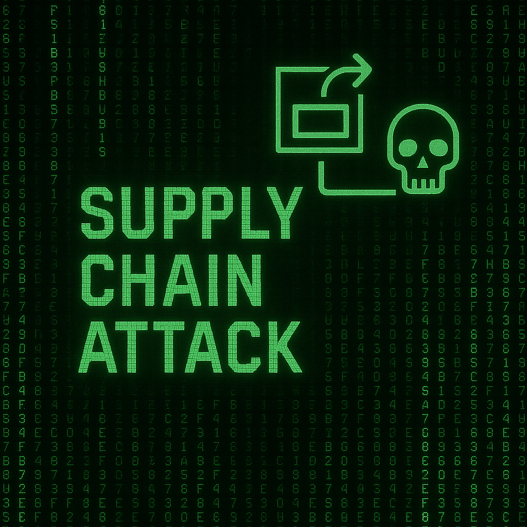 Supply chain attack Illustration